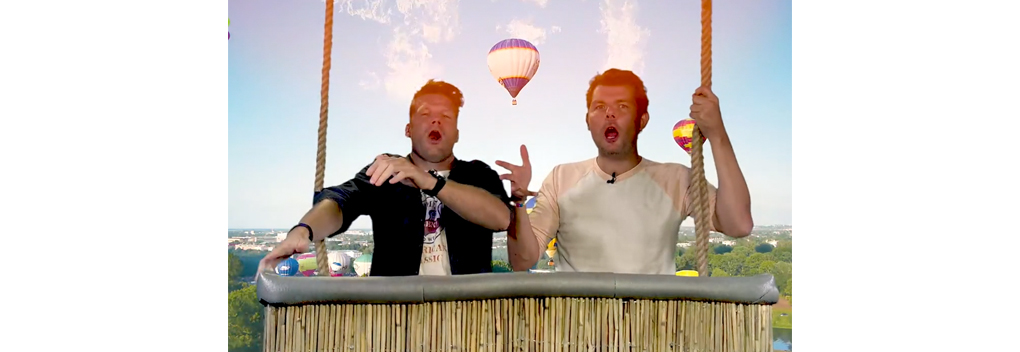 De Coen en Sander Show vanuit luchtballon