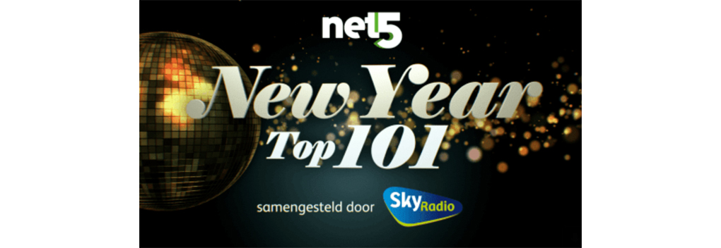 Sky Radio New Year Top 101 bij Net5