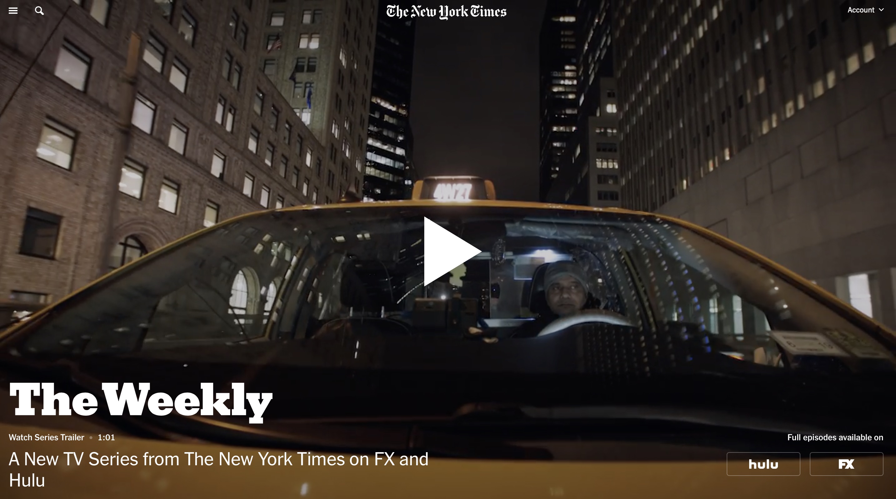 The New York Times goes television 16 The Weekly1 NYT