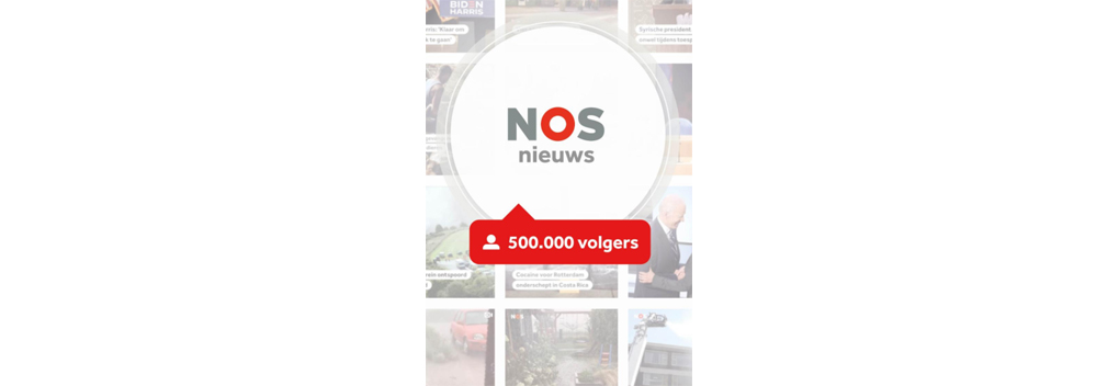 @NOS op Instagram heeft half miljoen volgers