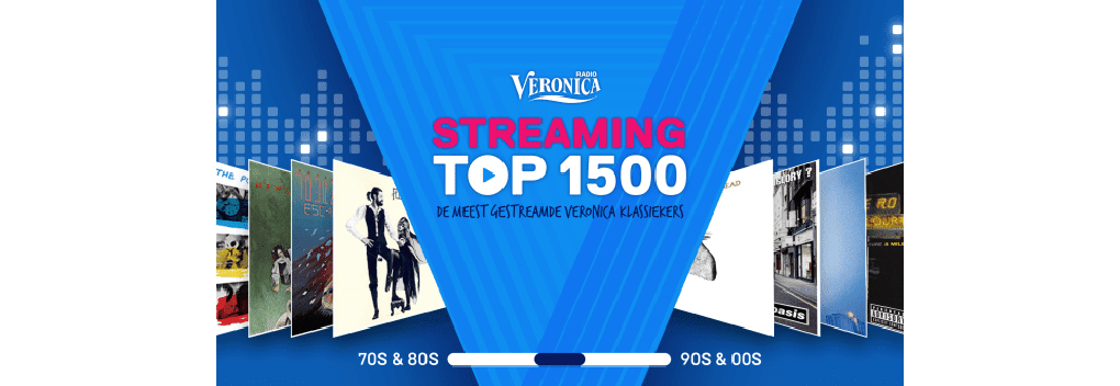 Radio Veronica lanceert de Streaming Top 1500