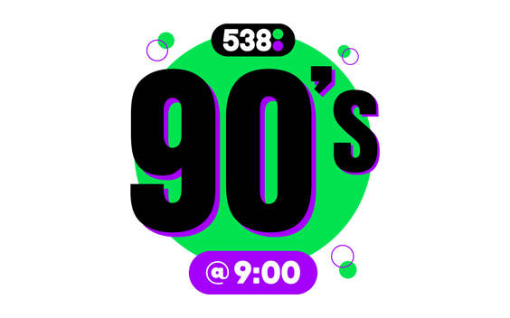 Radio 538 introduceert dagelijks 90’s-format