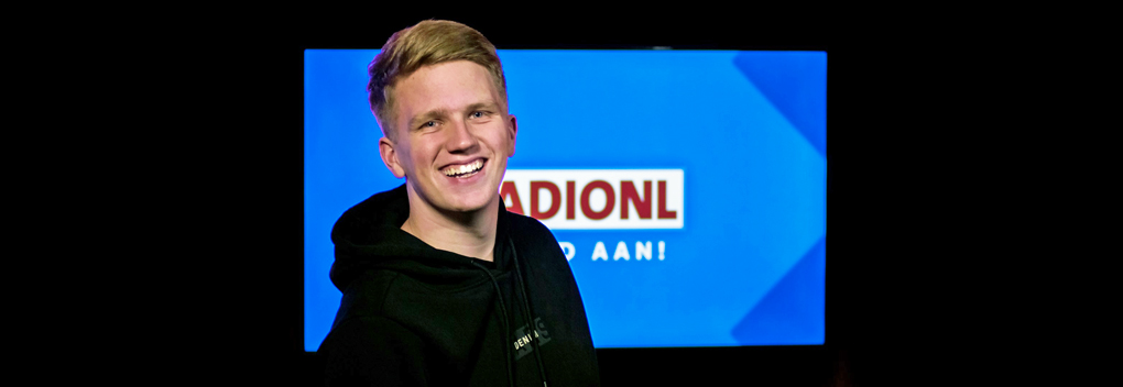 18-jarige Lars van Dijk presentator bij RADIONL