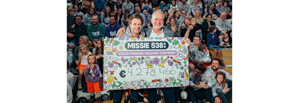 Radio 538 stopt met inzamelingsactie Missie 538