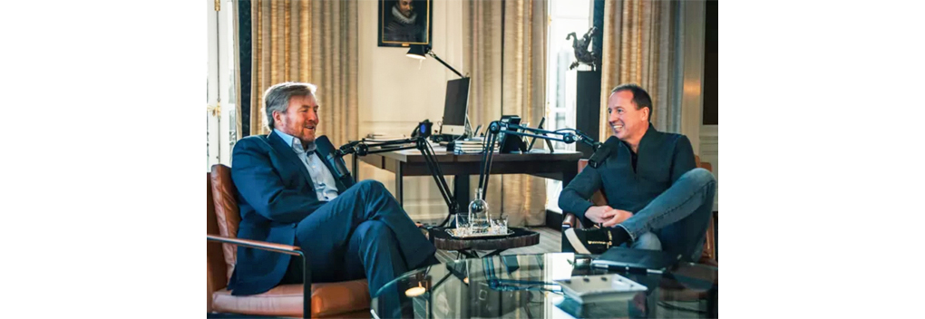 Edwin Evers maakt podcastserie met koning Willem-Alexander