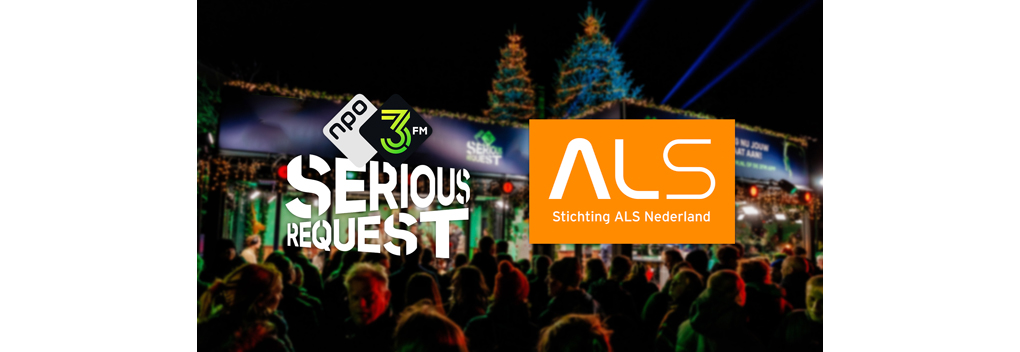 3FM Serious Request komt in actie voor Stichting ALS Nederland