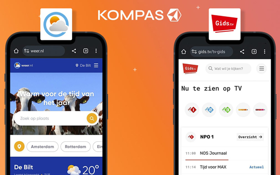 Kompas Publishing neemt Gids.tv en Weer.nl over van Talpa Network