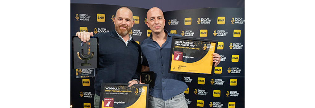 Napleiten grote winnaar Dutch Podcast Awards 2023