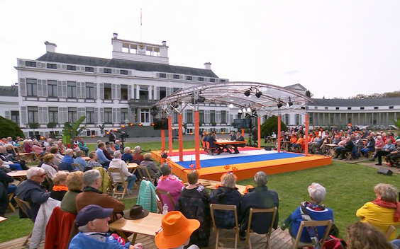 Omroep MAX live vanaf Paleis Soestdijk op Koningsdag