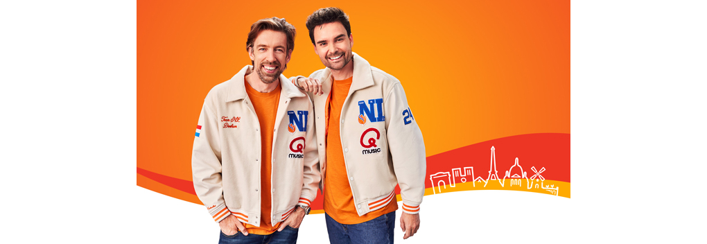 Qmusic-dj’s Mattie en Domien maken ochtendshow vanuit Parijs