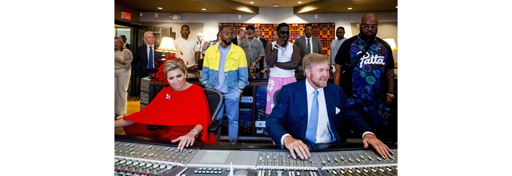 Koninklijk paar aan de knoppen in hiphopstudio Atlanta