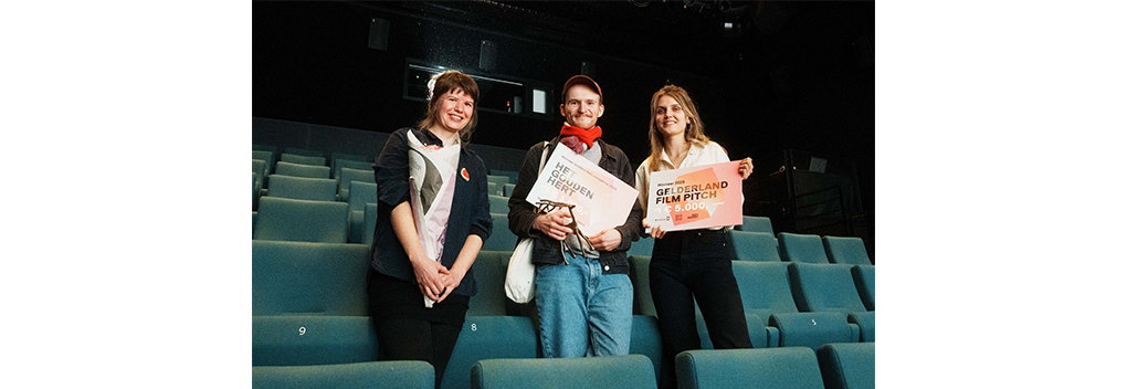 Jop Leuven ontvangt Gouden Hert tijdens Go Short Arnhem