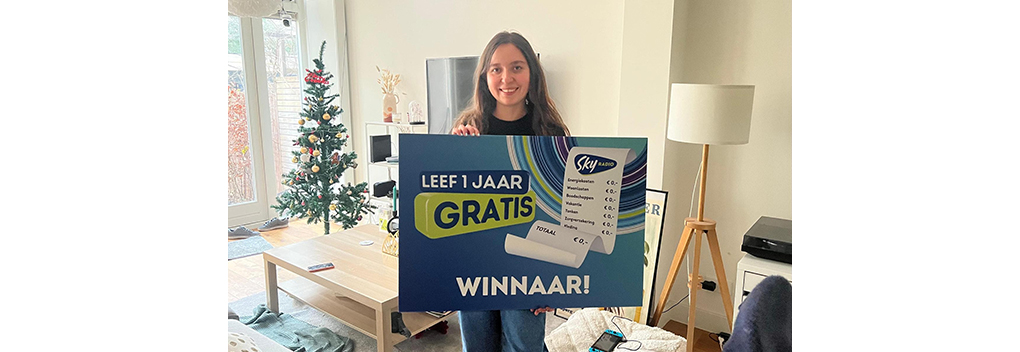 Yorli Walteros uit Amsterdam wint Leef 1 Jaar Gratis bij Sky Radio