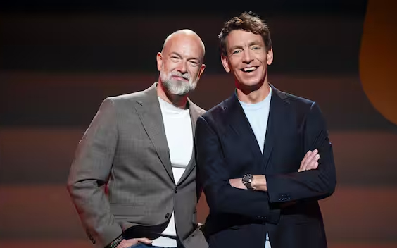 Jan-Willem Roodbeen en Jeroen Kijk in de Vegte naar Radio 10