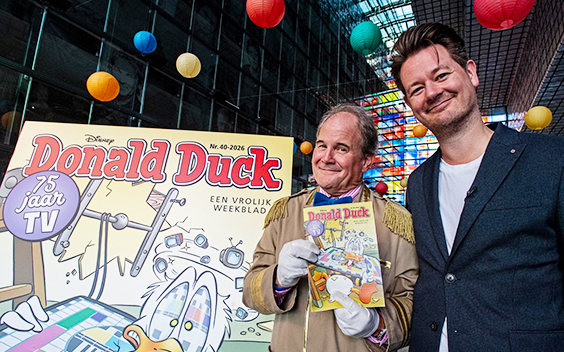 Donald Duck duikt in 75 jaar tv-historie