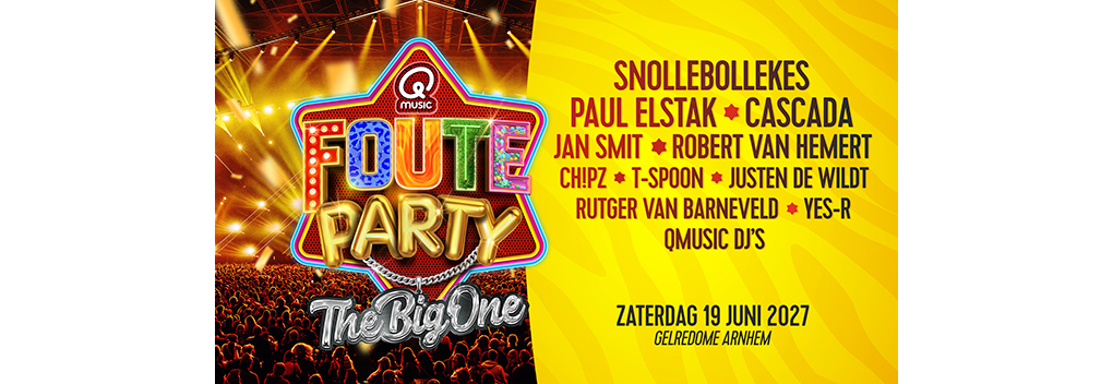 Qmusic Foute Party grootser dan ooit