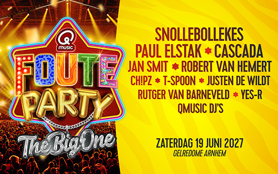 Qmusic Foute Party grootser dan ooit