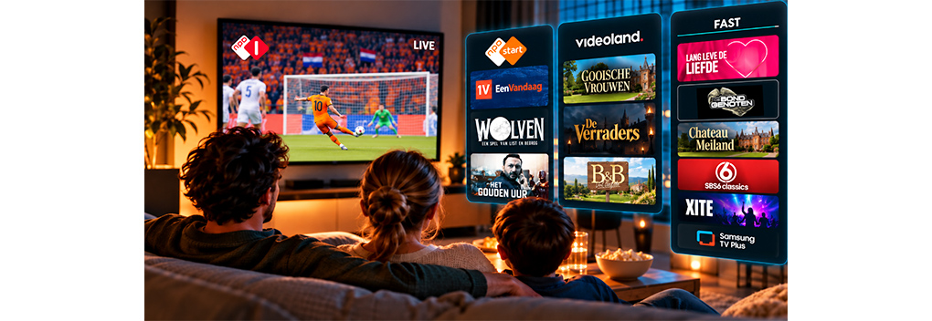 Nederlands videoaanbod sterk vertegenwoordigd in live TV, streaming en FAST